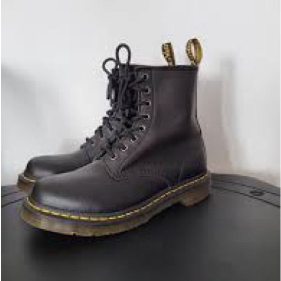 Dr Martens 1460 7.5 Womens Smooth Leather Lace Up Boots - Picture 3 of 4
